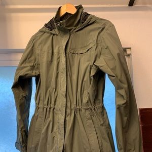 REI water resistant jacket size M khaki green